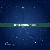 九三年属相婚配万年历，93年八月女属鸡的属相婚配表格