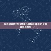 起名字男孩2023免费八字起名 牛年11月最旺男孩名字