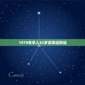 1979年羊人42岁后命运财运，1979年羊人43岁6月后命运财运男