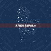 属兔的都是哪年生的，1987年属兔是什么命