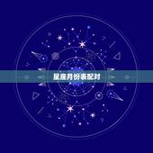 星座月份表配对，十二星座最佳配对表