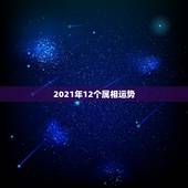 2021年12个属相运势，2021年运势12生肖运势