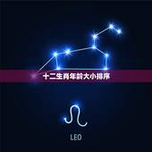 十二生肖年龄大小排序，十二生肖岁数表图片