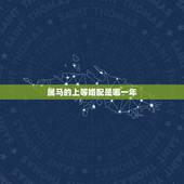 属马的上等婚配是哪一年，属马的和什么属相最配 属马的属相婚配表