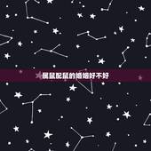 属鼠配鼠的婚姻好不好，属鼠的可以和属鼠的结婚吗