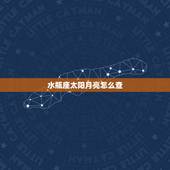 水瓶座太阳月亮怎么查，怎么查星座的太阳星座和月亮星座