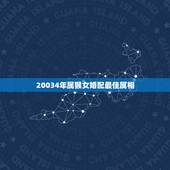 20034年属猴女婚配最佳属相，2004年女属猴配对