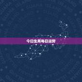 今曰生肖每日运势，生肖运势