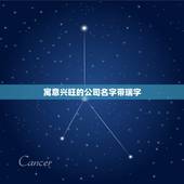 寓意兴旺的公司名字带瑞字，求公司名字，要求大气，好听，三个字，