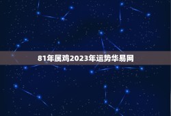 81年属鸡2023年运势华易网(事业财运双丰收)
