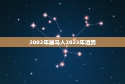 2002年属马人2023年运势(马到成功)