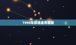 1998年摩羯座男明星(谁是最耀眼的新星)