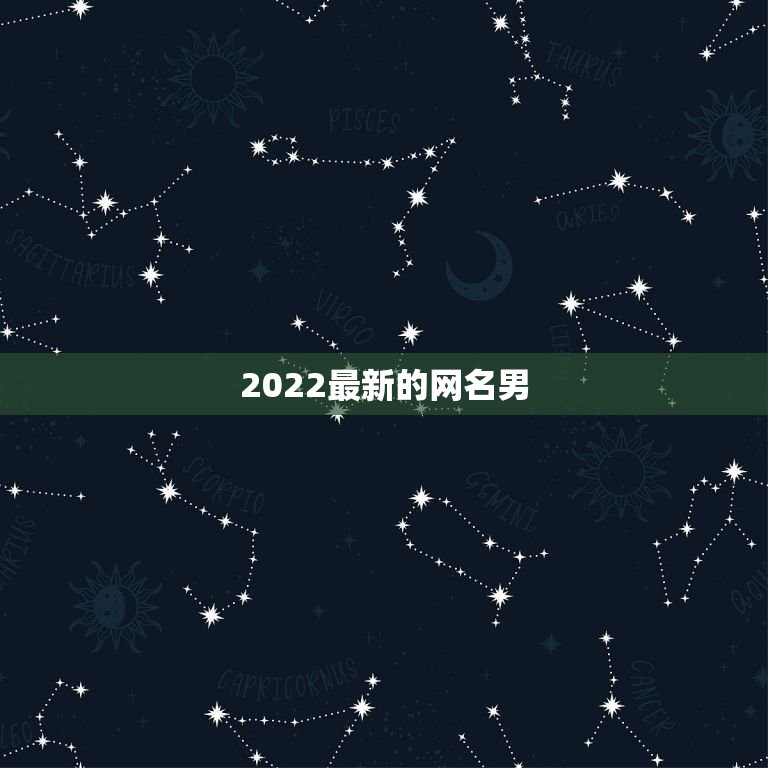 2022最新的网名男，2022年网名  第1张