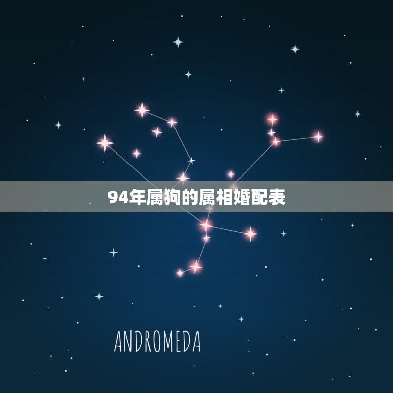 94年属狗的属相婚配表，94年属狗的和什么属相婚配  第1张