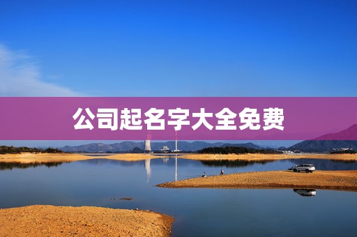 公司起名字大全免费，高端大气的公司名字  第1张