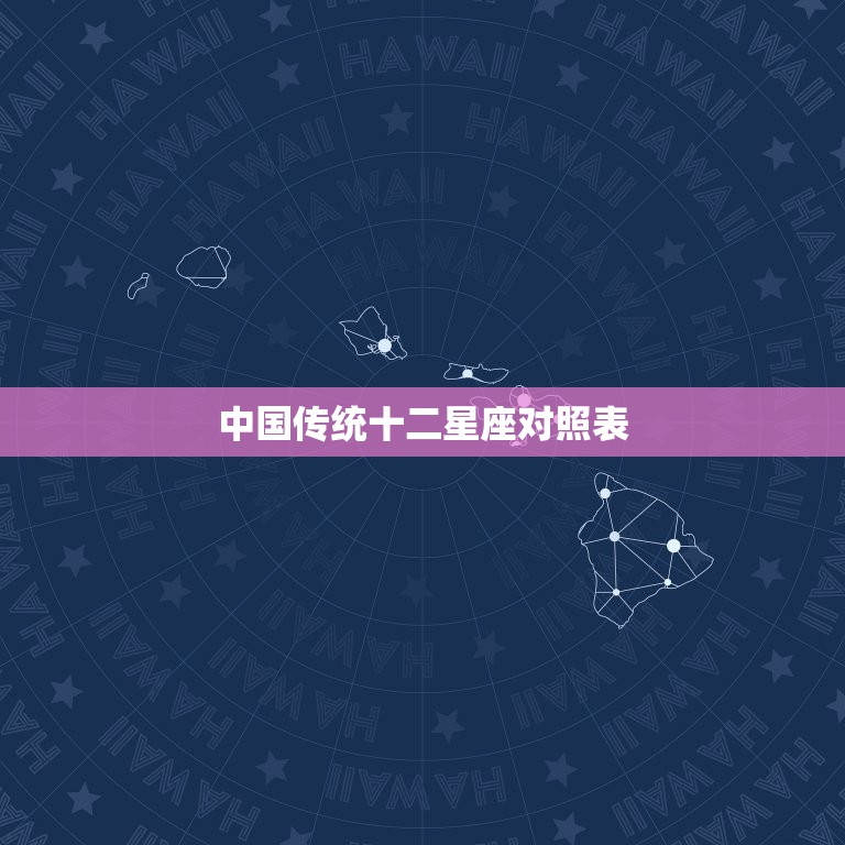 中国传统十二星座对照表，中国古代也有十二“星座”，按阴历划分，你属于哪  第1张