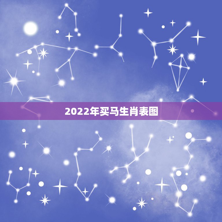 2022年买马生肖表图，2022年什么生肖  第1张