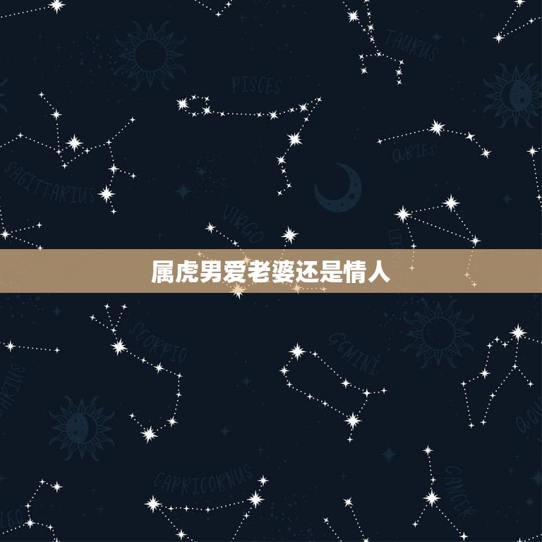 属虎男爱老婆还是情人，属虎男人更爱情人还是老婆？  第1张
