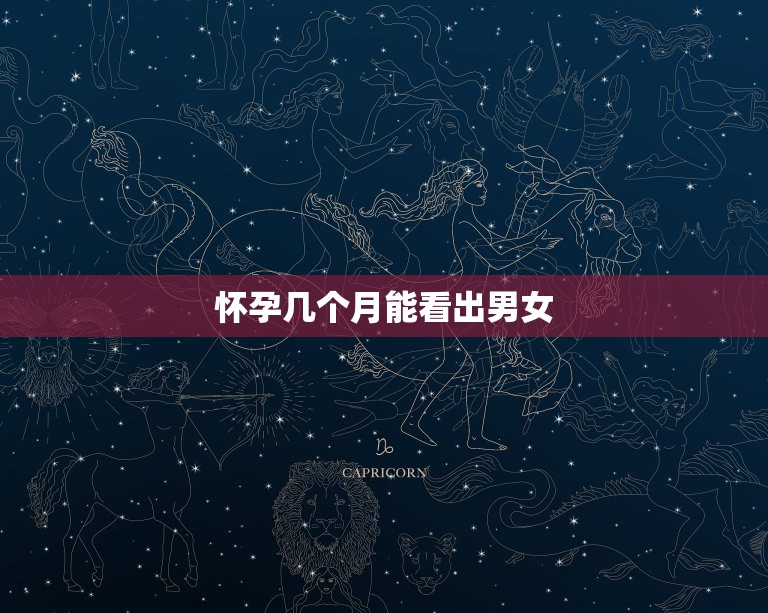 怀孕几个月能看出男女，有没在四个月检查几次是女孩而结果生下男孩的呀！  第1张