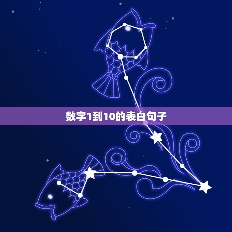 数字1到10的表白句子，一到十写一段表白的话！  第1张