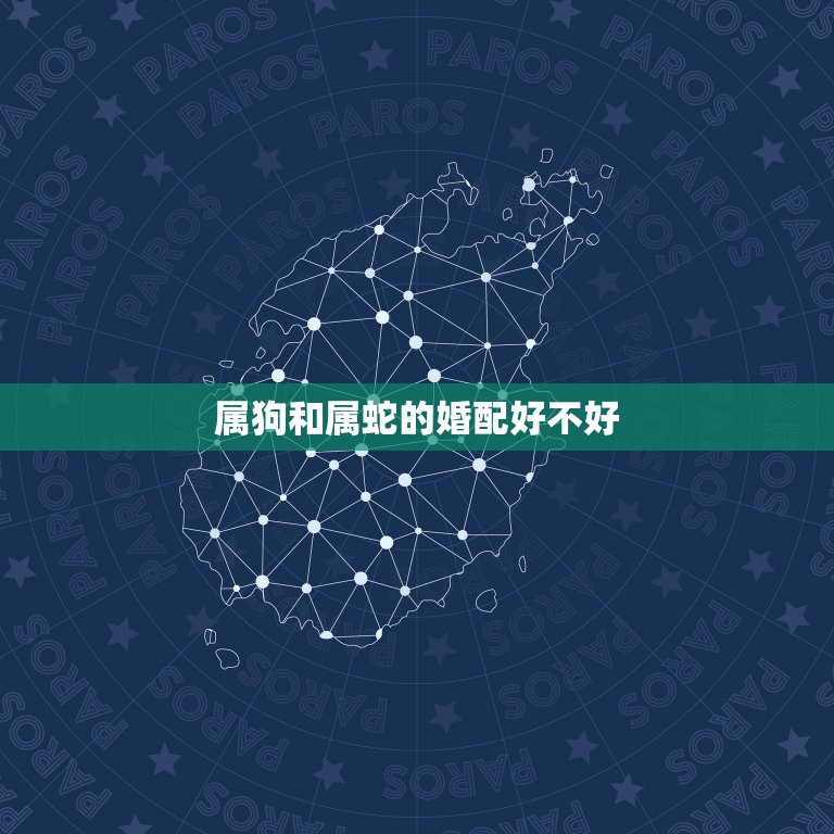 属狗和属蛇的婚配好不好，女属蛇和男属狗配吗  第1张