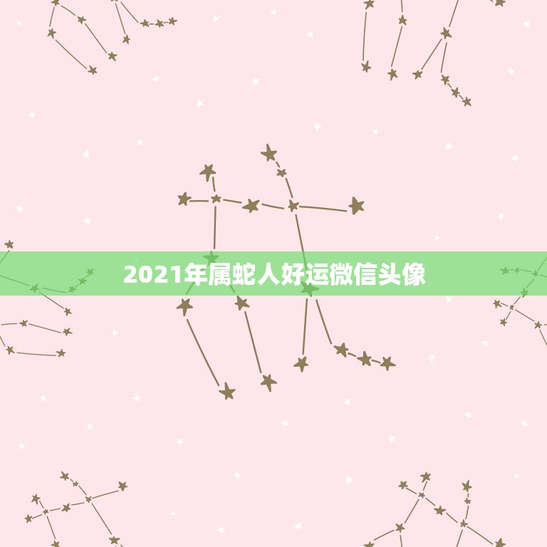 2021年属蛇人好运微信头像，属蛇的人用微信头像  第1张
