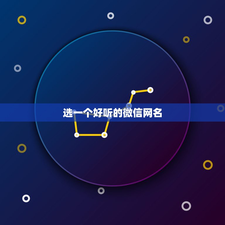 选一个好听的微信网名，找一个好听的微信昵称  第1张