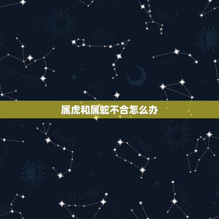属虎和属蛇不合怎么办，属虎跟属蛇真的不合吗？  第1张