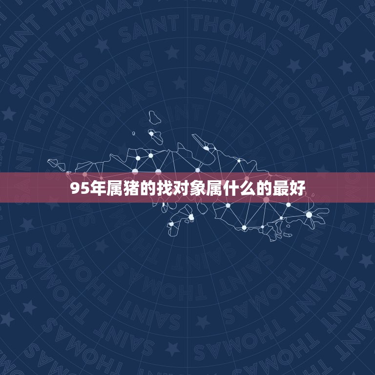 95年属猪的找对象属什么的最好，95年属猪的和什么属相最配