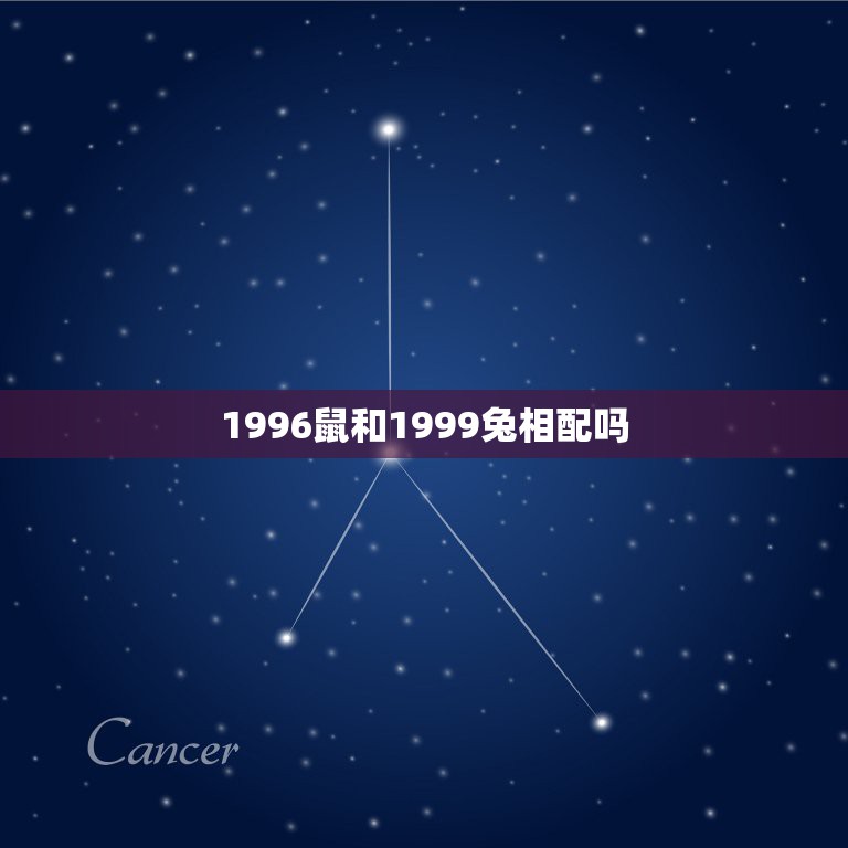 1996鼠和1999兔相配吗，鼠女1996和兔男1999相配吗？  第1张