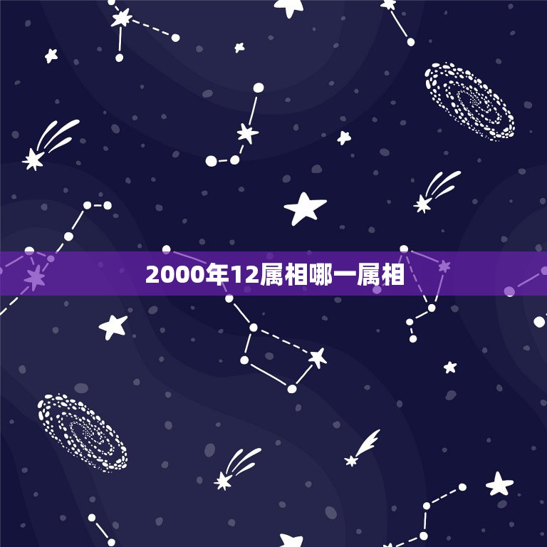 2000年12属相哪一属相，2000年12月3日出生日属什么生肖？