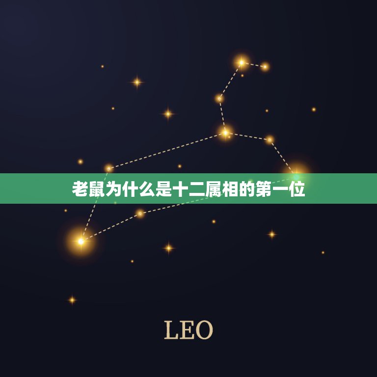 老鼠为什么是十二属相的第一位，属老鼠的命运怎么样  第1张