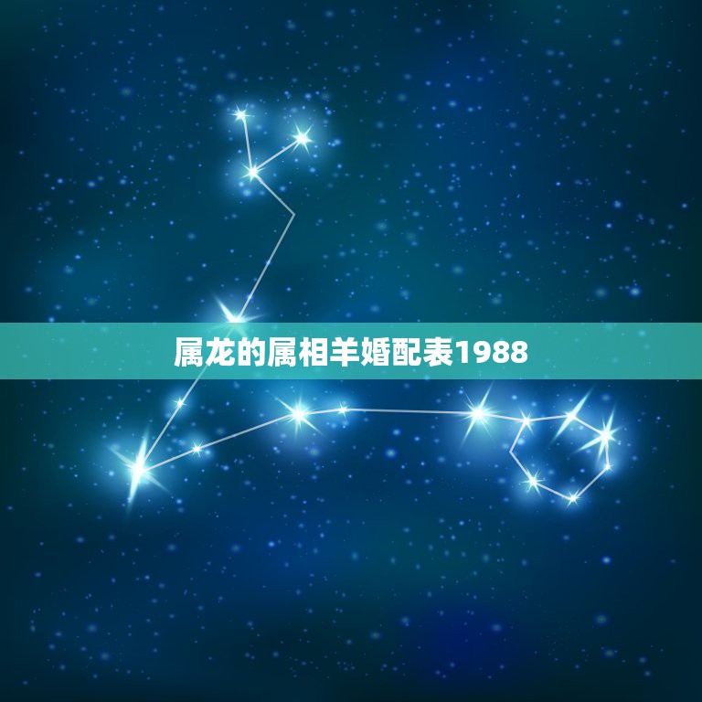 属龙的属相羊婚配表1988，1988年属龙的和1991年属羊的相配吗  第1张