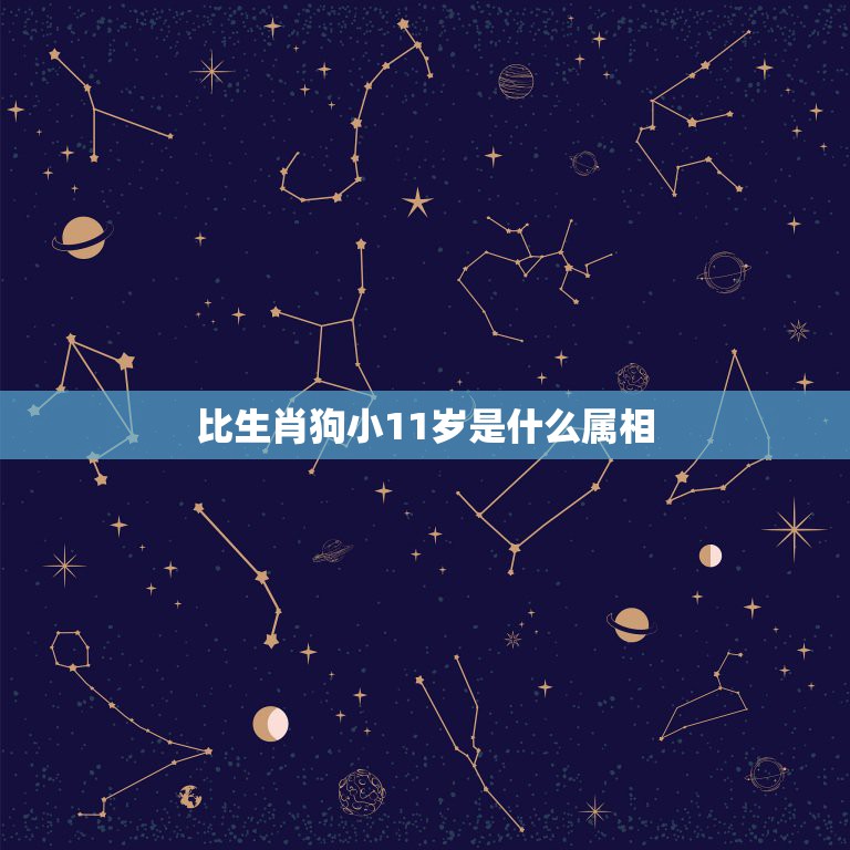比生肖狗小11岁是什么属相，比狗小一岁生肖是什么？  第1张