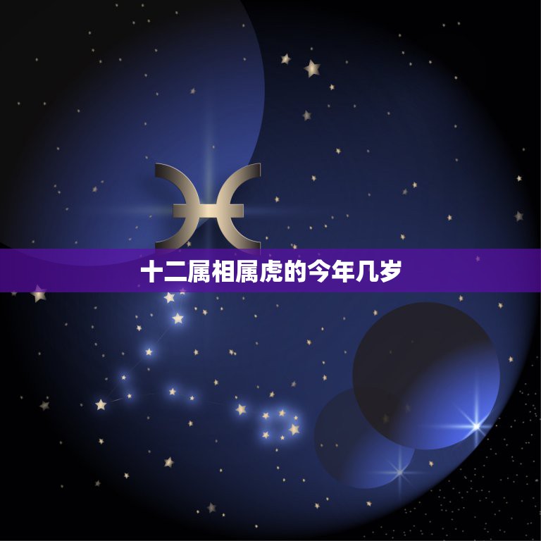 十二属相属虎的今年几岁，十二生肖年龄对照表  第1张