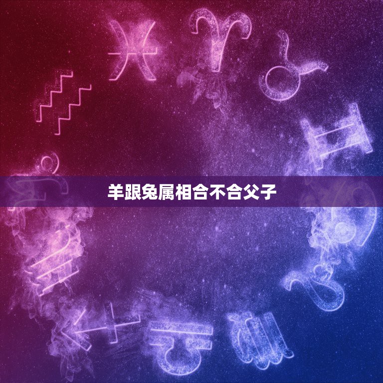 羊跟兔属相合不合父子，属羊的母亲和属兔子的儿子？  第1张
