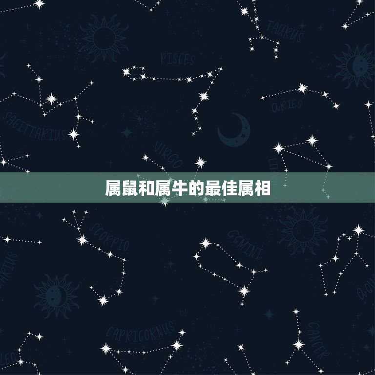 属鼠和属牛的最佳属相，属鼠和属牛相配吗？  第1张