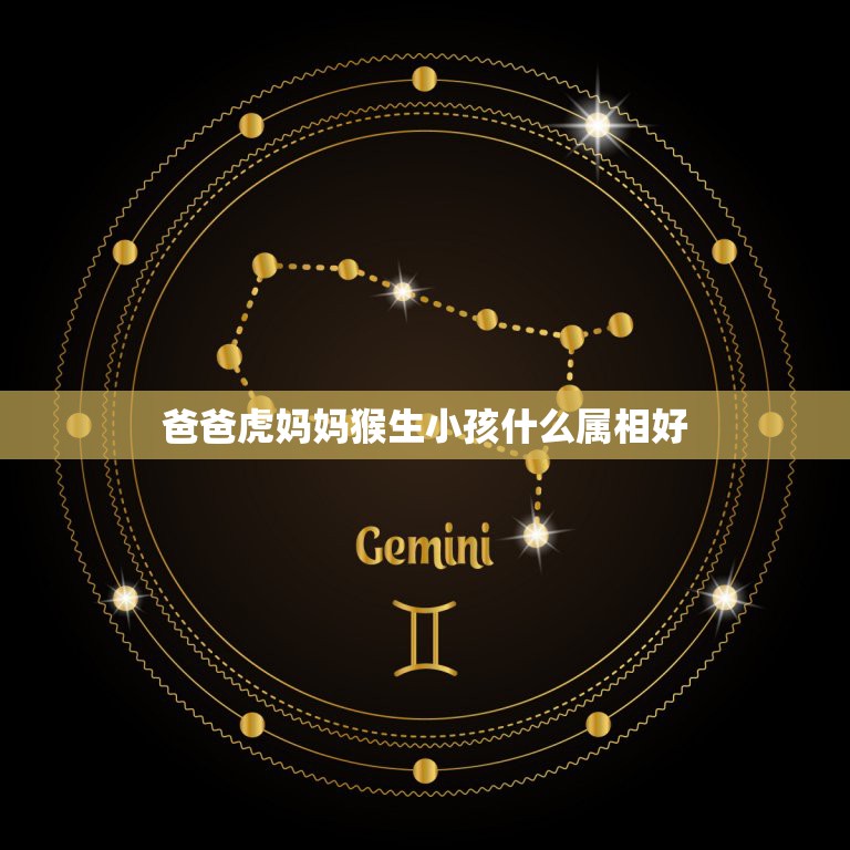爸爸虎妈妈猴生小孩什么属相好，生肖中虎好像很特别 很多人都不愿意在虎年  第1张