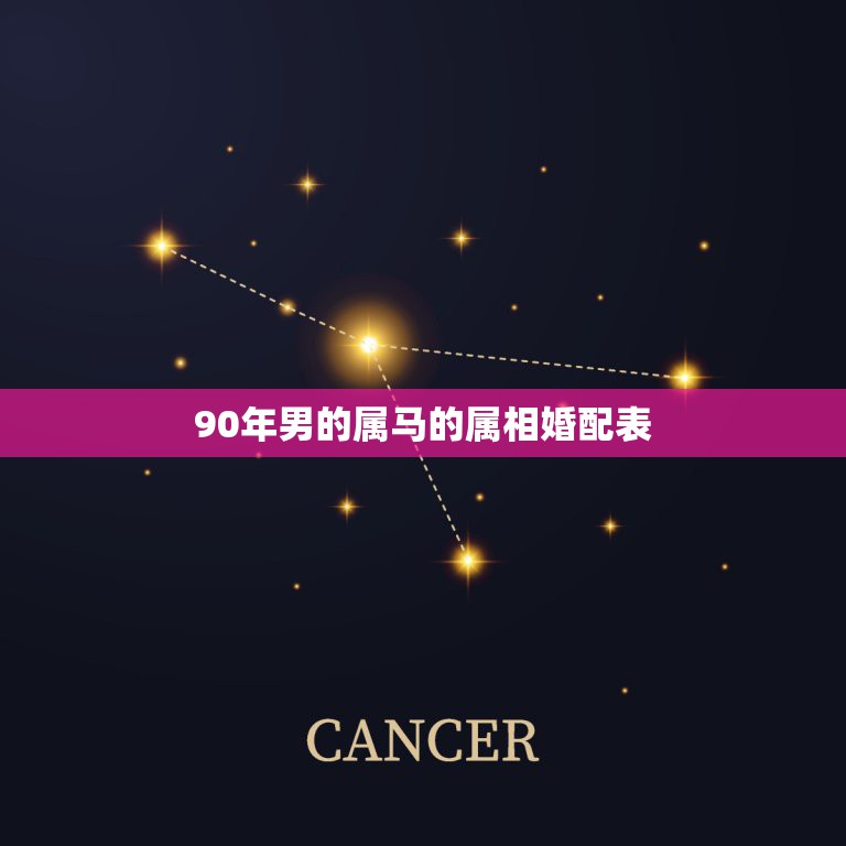 90年男的属马的属相婚配表，90年属马配什么属相好  第1张