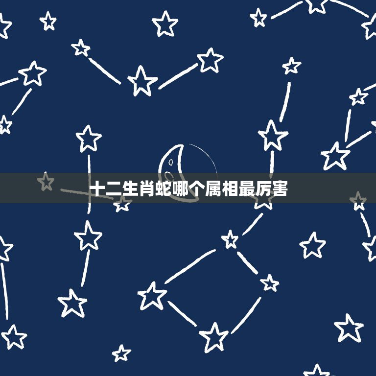 十二生肖蛇哪个属相最厉害，十二生肖蛇和哪个动物最配  第1张