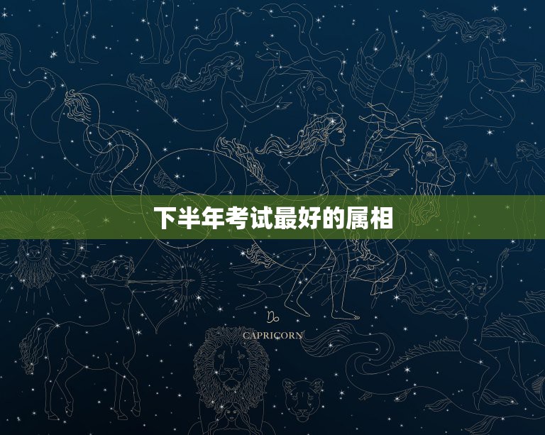 下半年考试最好的属相，12生肖哪个最好  第1张