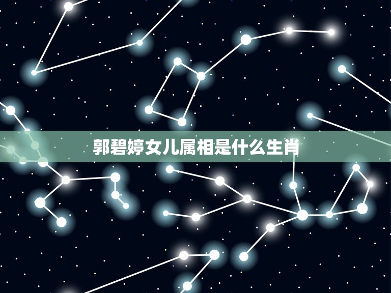 郭碧婷女儿属相是什么生肖，十二属相是什么牌  第1张