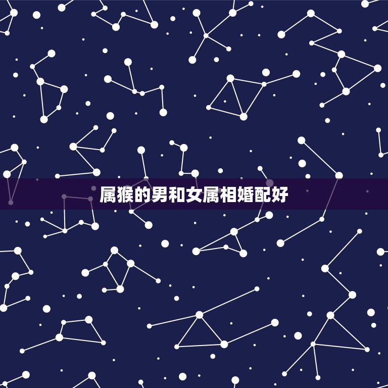 属猴的男和女属相婚配好，属猴的男人和什么属相最配  第1张