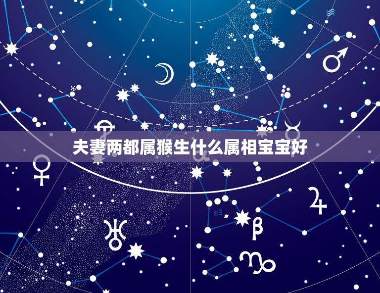 夫妻两都属猴生什么属相宝宝好，属猴属马生什么属相宝宝好  第1张