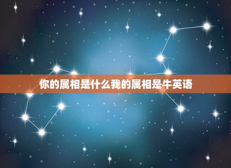 你的属相是什么我的属相是牛英语，我是属蛇，我老公属虎的，我们的属相相处  第1张