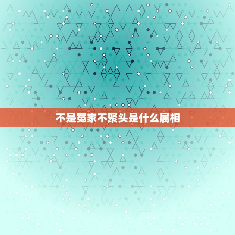 不是冤家不聚头是什么属相，一条大道跑到黑，不是冤家不聚头是什么动物  第1张
