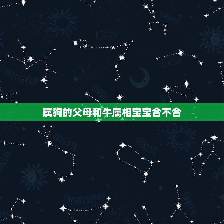 属狗的父母和牛属相宝宝合不合，父母属相和孩子属相