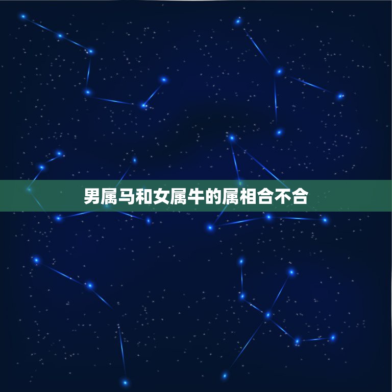 男属马和女属牛的属相合不合，女属马和男属牛的合不合  第1张