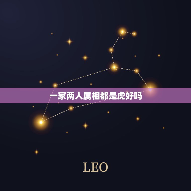 一家两人属相都是虎好吗，家里俩虎一龙一马，四大属相好吗  第1张