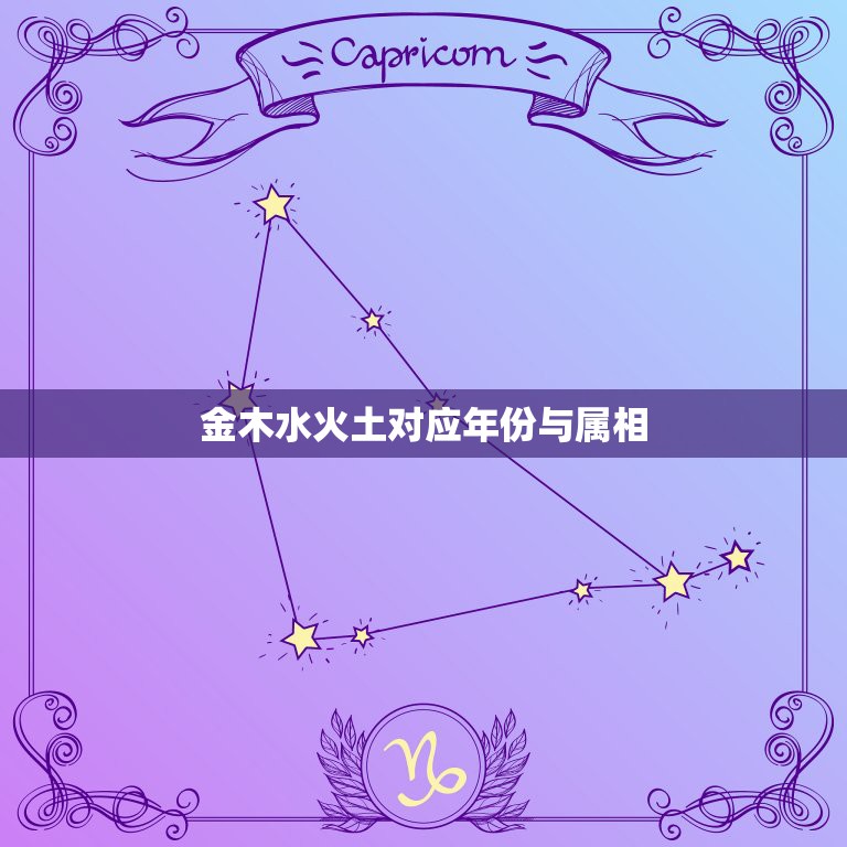 金木水火土对应年份与属相，五行:金木水火土的具体年份是什么  第1张